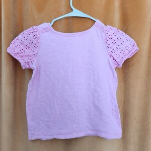 Jumping Beans Light Pink Eyelet Sleeve Tee